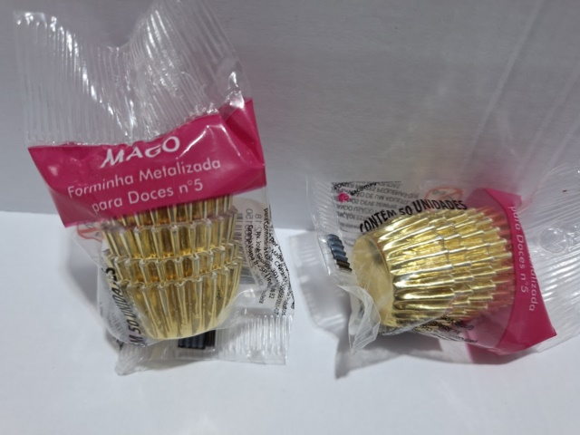 FORMINHA METALIZADA DOURADO N5 C50UND